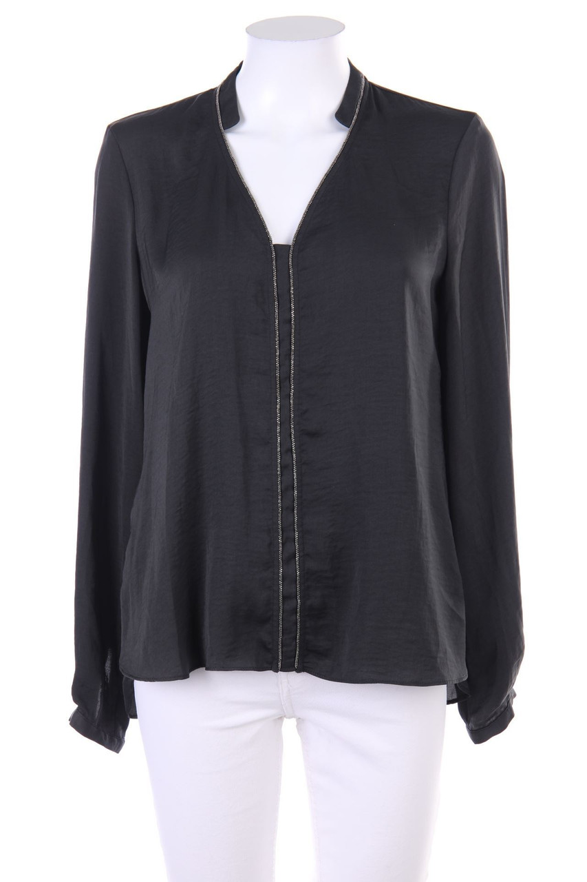 promod - Bluse mit Schmuckstein-Applikation - D 44