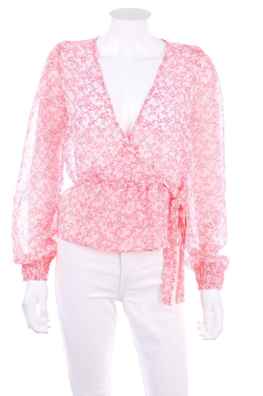 TALLY WEiJL - Print-Blouse with Wrap-Effect - M