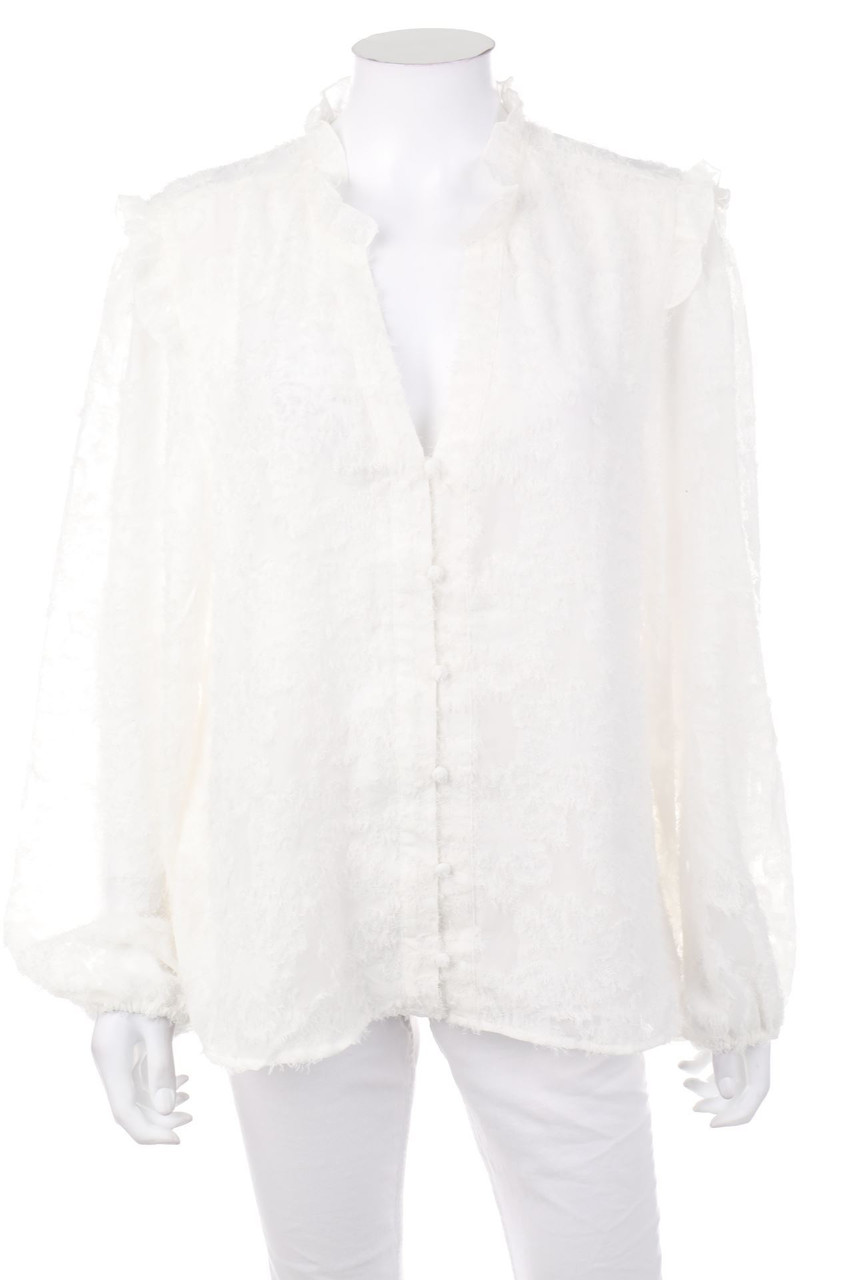 AMISU - Blouse with Volants - XL