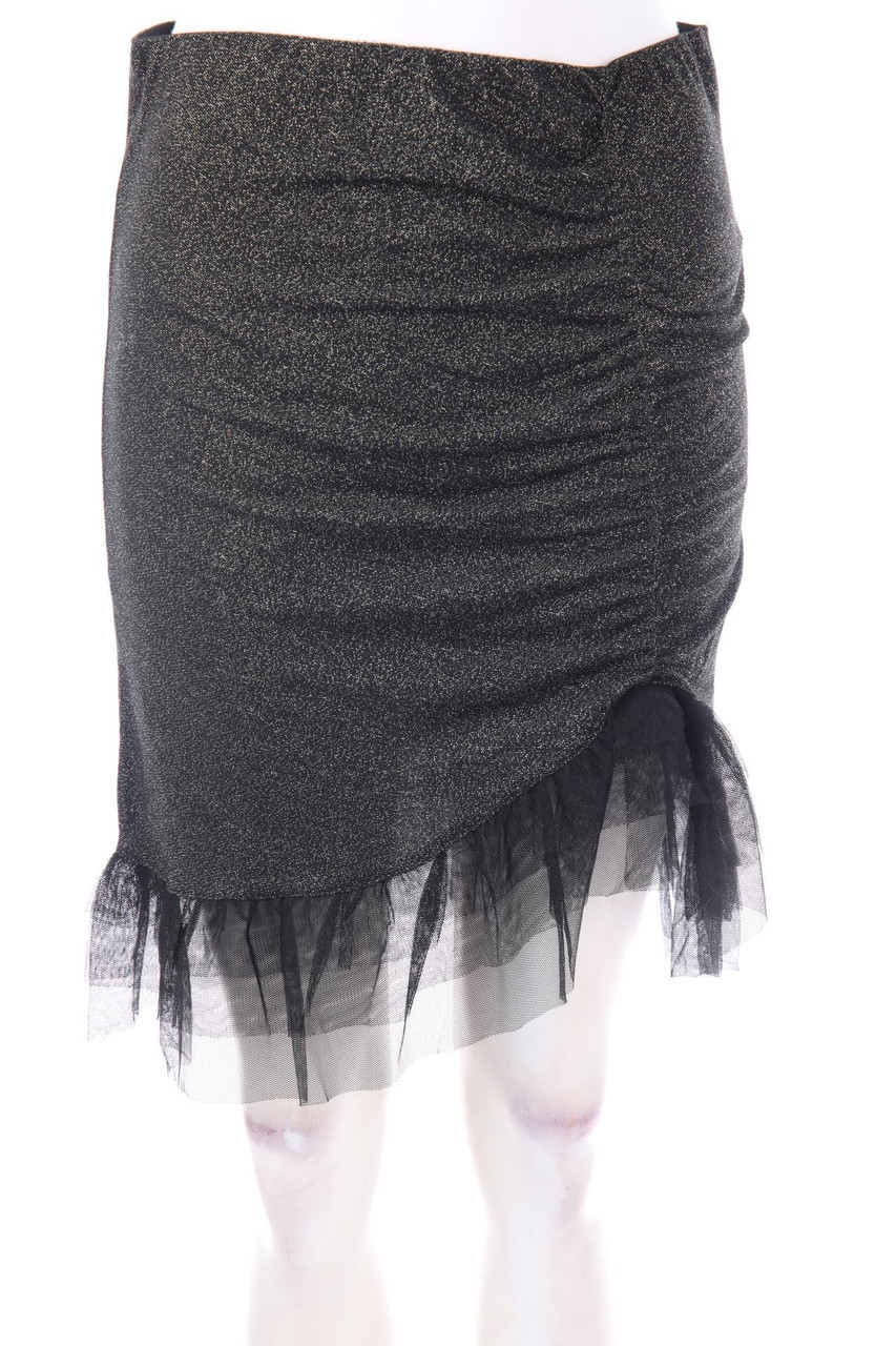 lft - Glitzer-Minirock im Layer Look - M