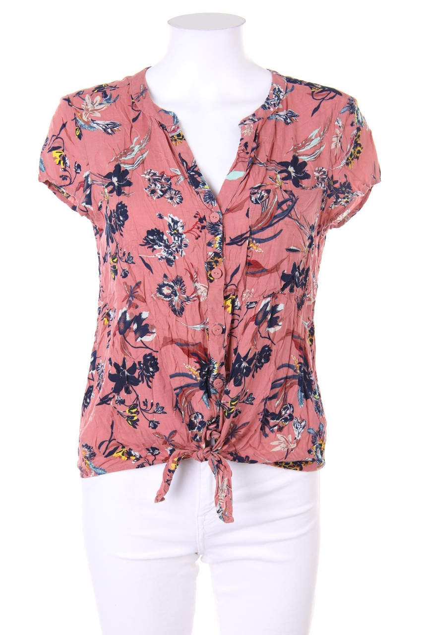 Q/S designed by s.Oliver - Shortsleeve Blouse with Flower Print - D 36