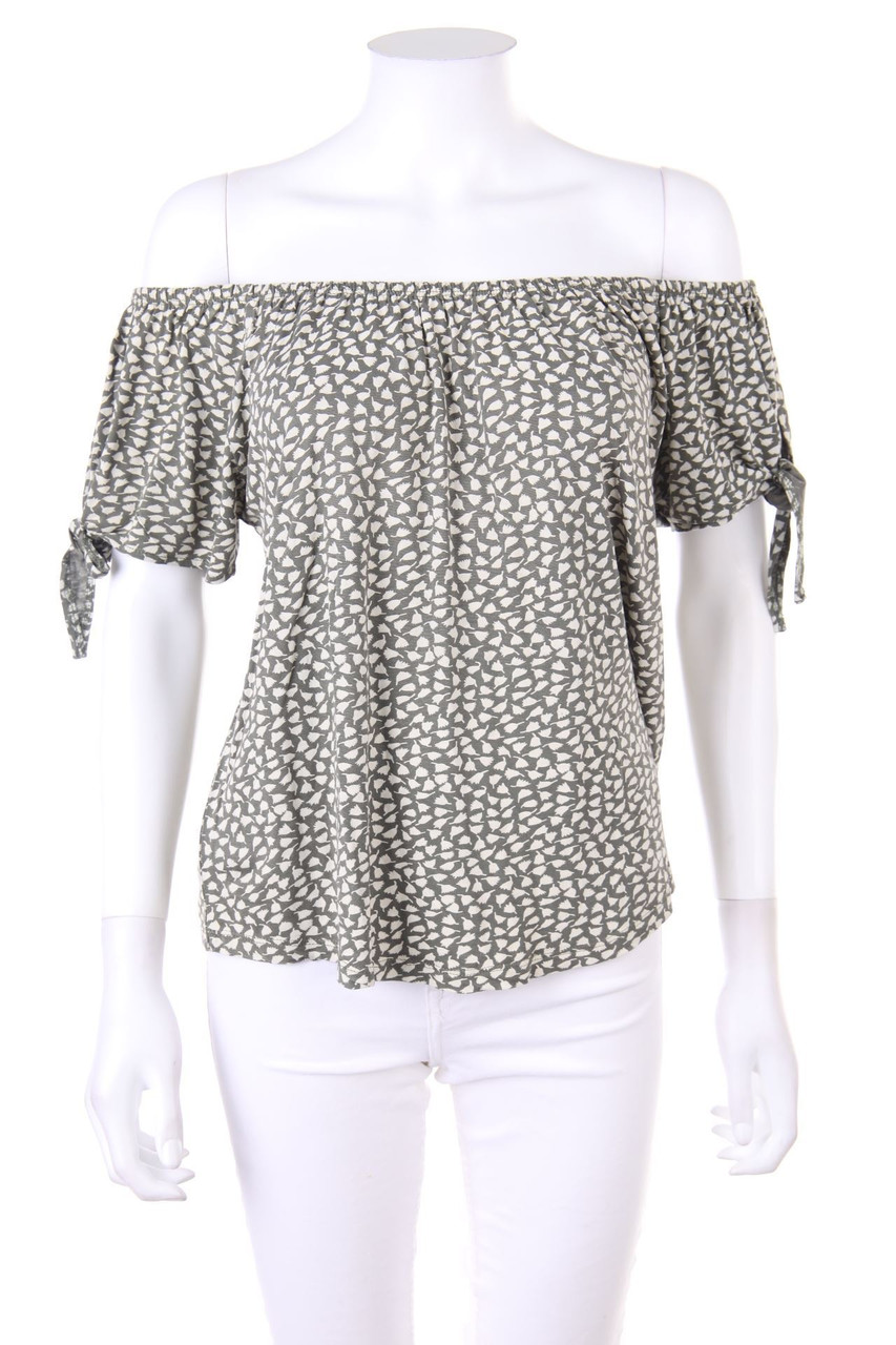 Chicorée - Carmen-Shortsleeve-Shirt with Print - S