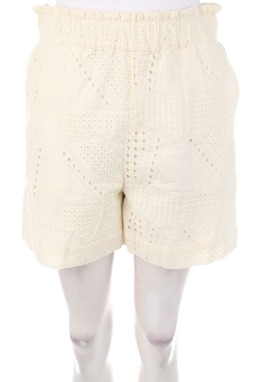 YAS - Shorts aus Lochspitze - M