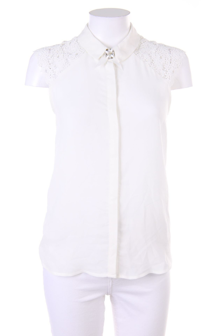 SECONDHAND - Blouse Top with Applications - D 48