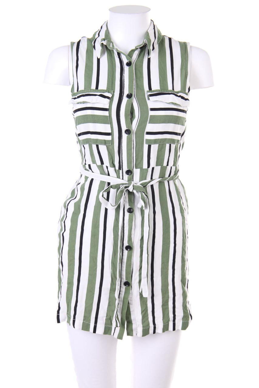 TALLY WEiJL - Sleeveless Shirt Blouse with Patch Pockets - XS