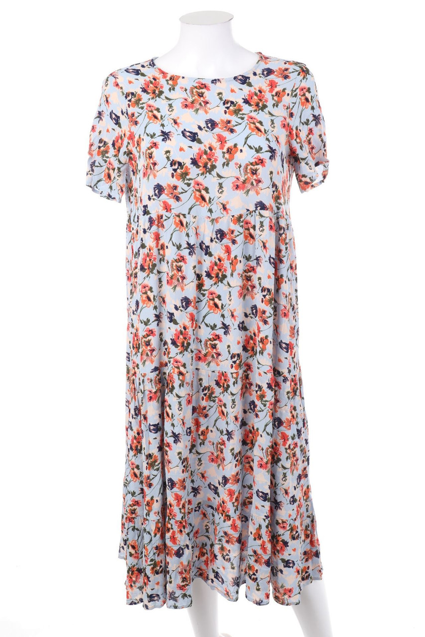 pieces - Kleid aus Jersey mit Blumen-Print - S
