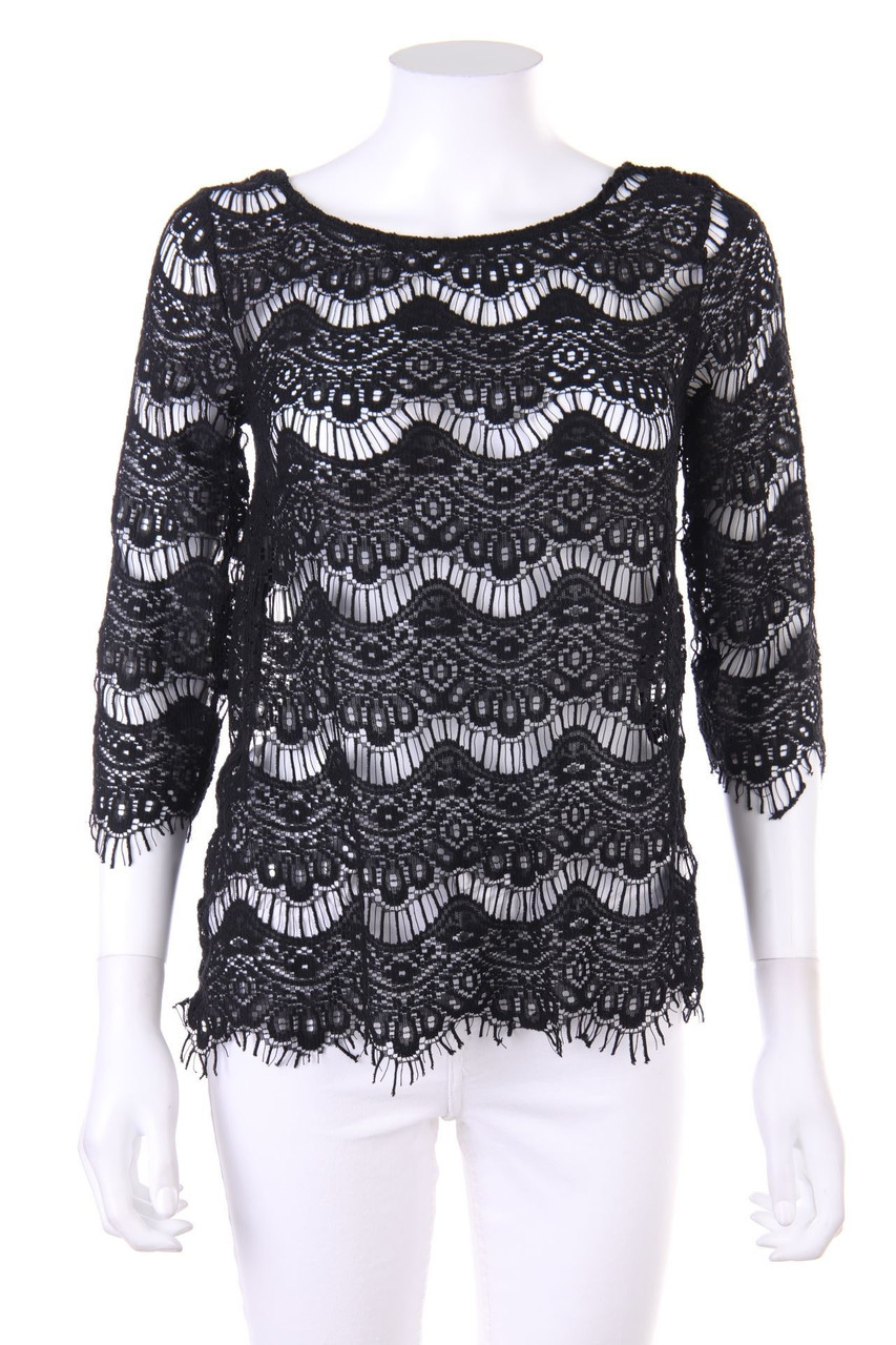 ZARA TRF - Shirt aus Spitze - L