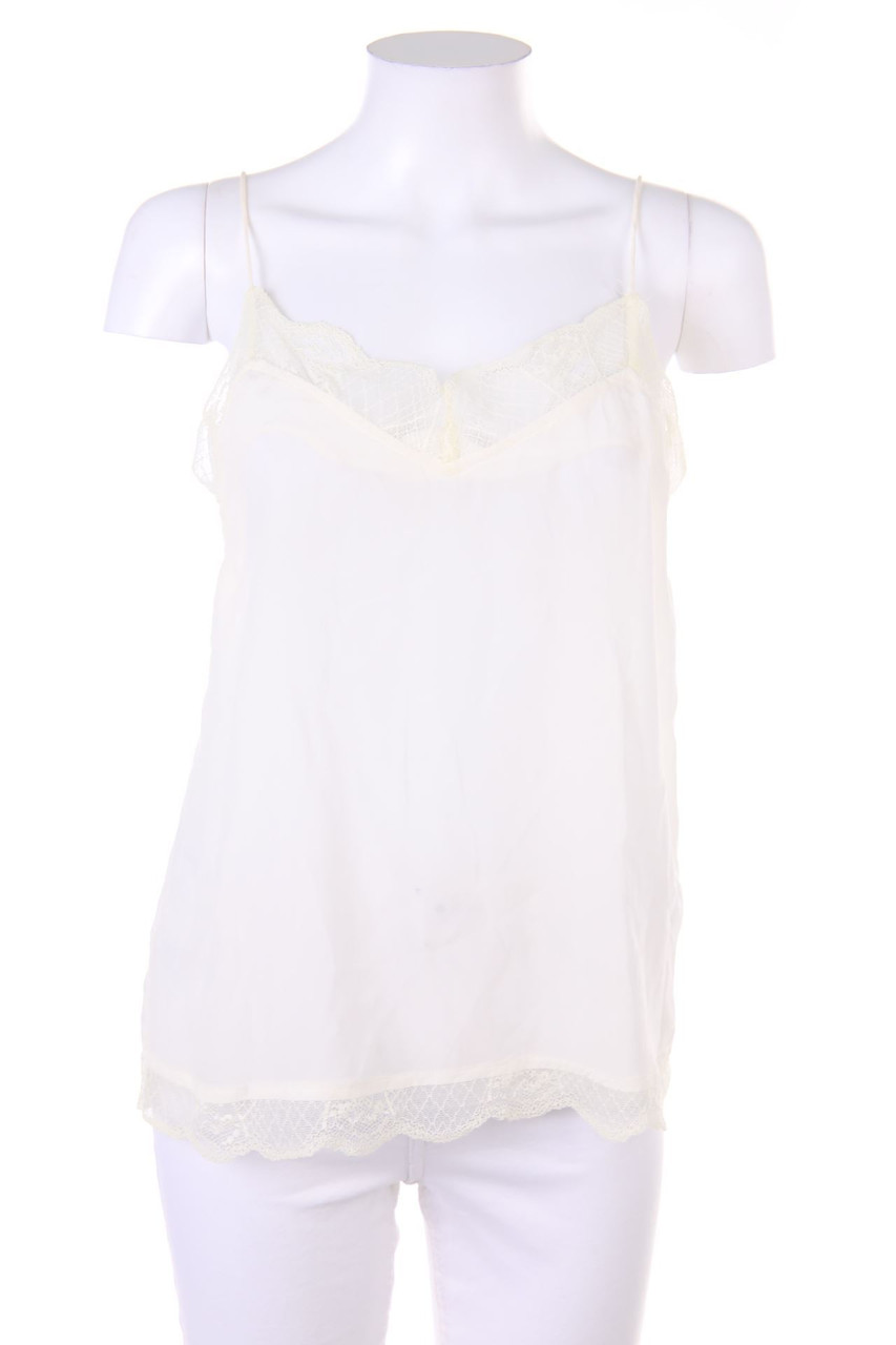 Custommade - Silk Top with Lace - D 36