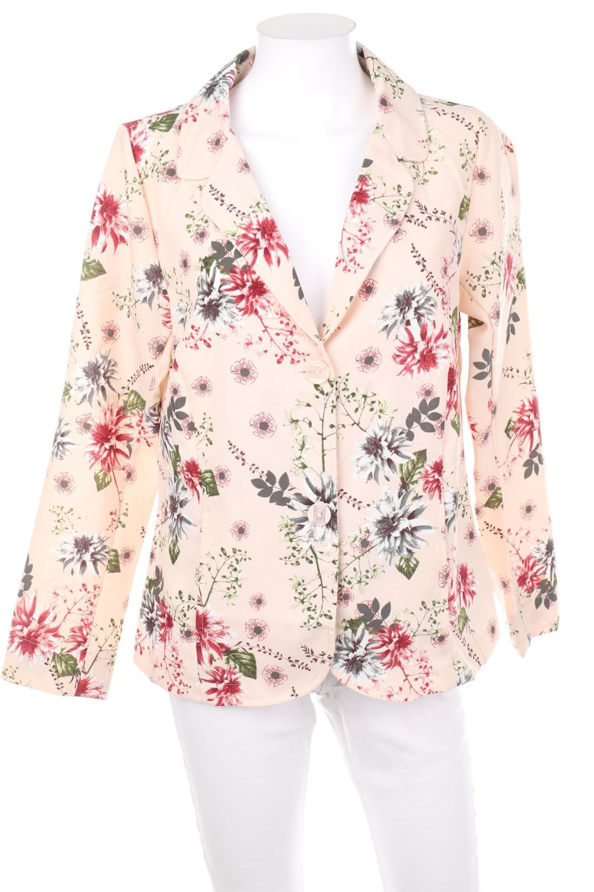 No Label - Blazer with Flower Print - D 38
