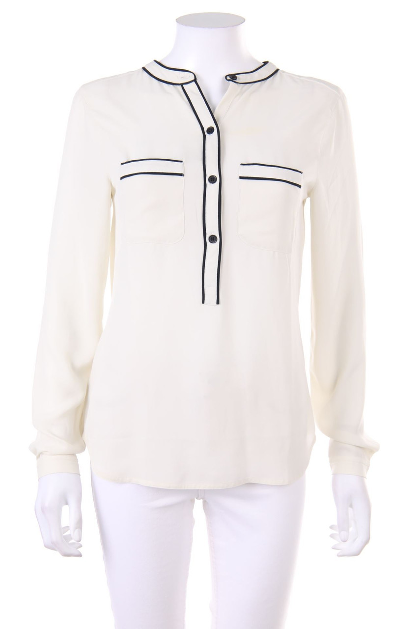 Ann Taylor LOFT - Blouse with Piping - XS