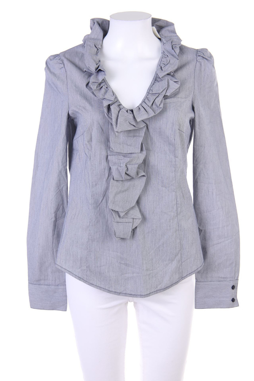 ESPRIT collection - Dandy-Bluse aus Lama mit Puffärmeln - D 36