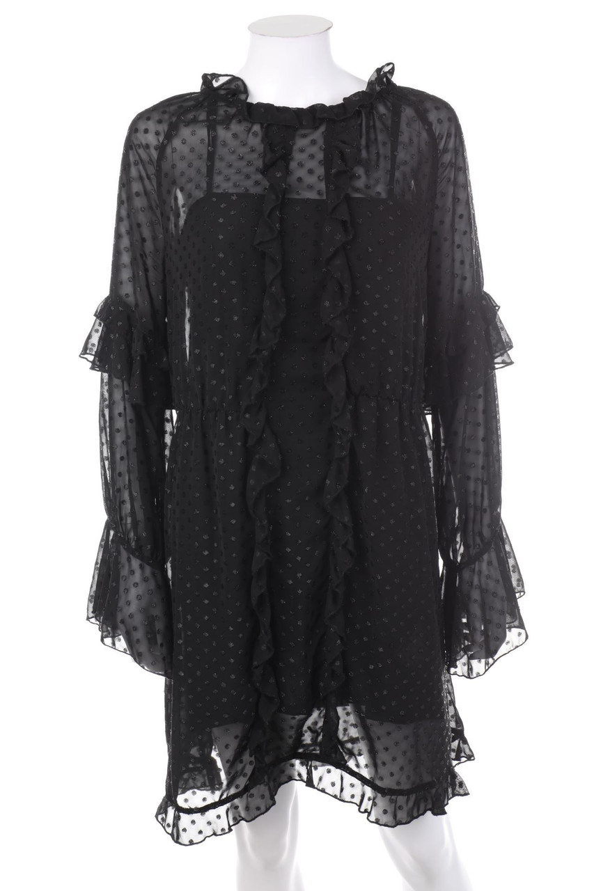 H&M - Volants-Party-Kleid mit Glitzer - D 40