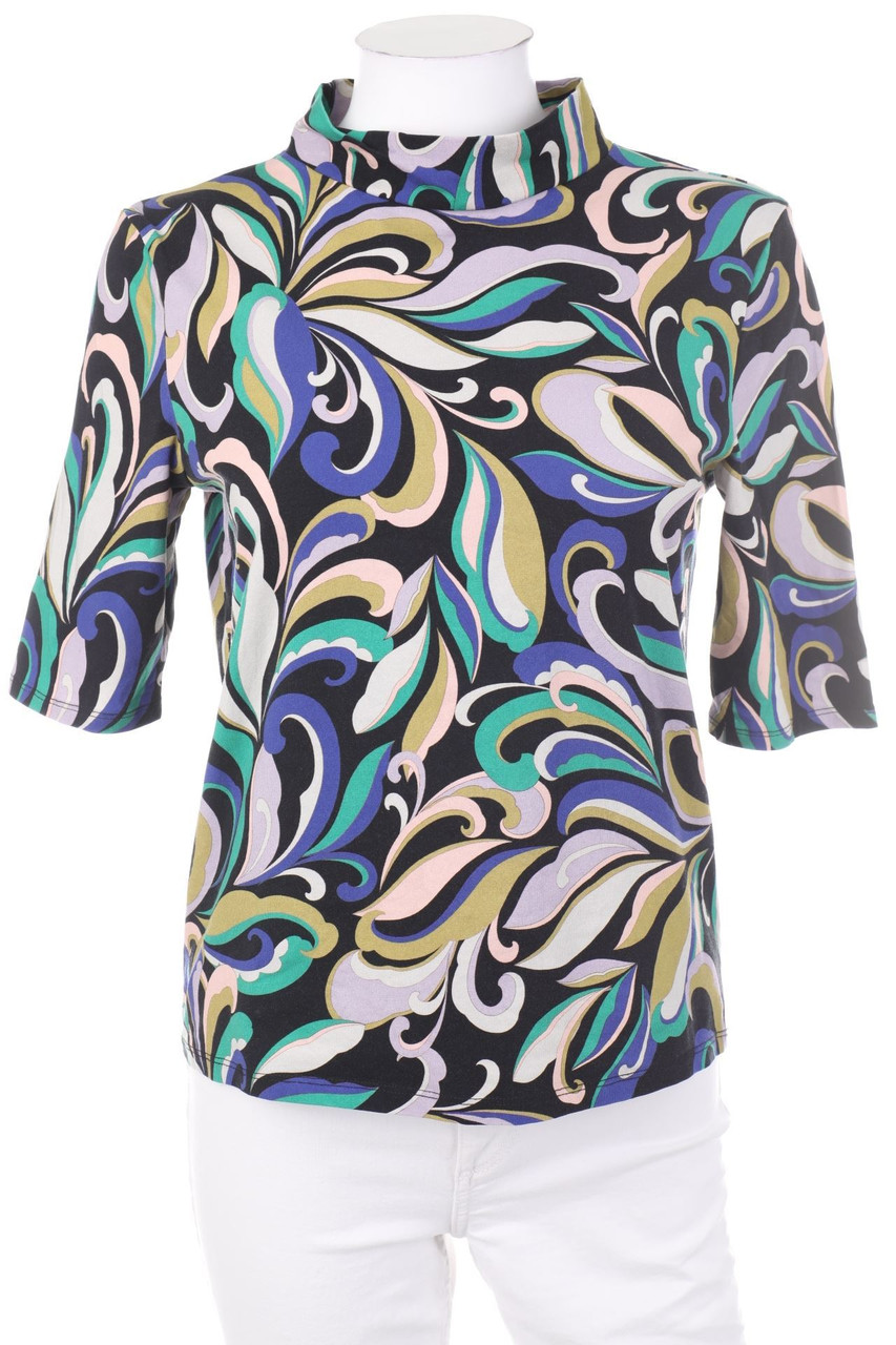 promod - Kurzarm-Shirt mit Print im 60s-Style - M