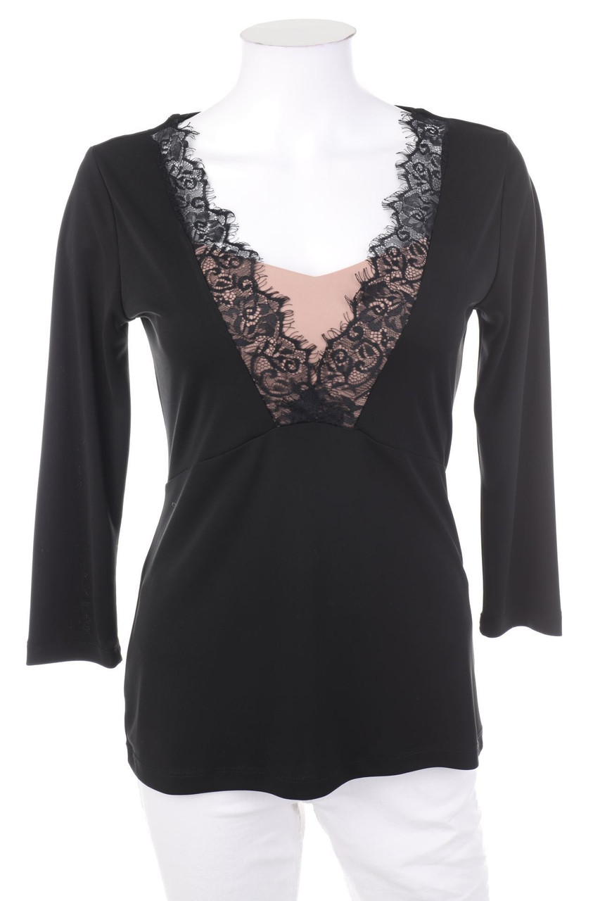 ANNA FIELD - Longsleeve-Shirt with Lace - D 38