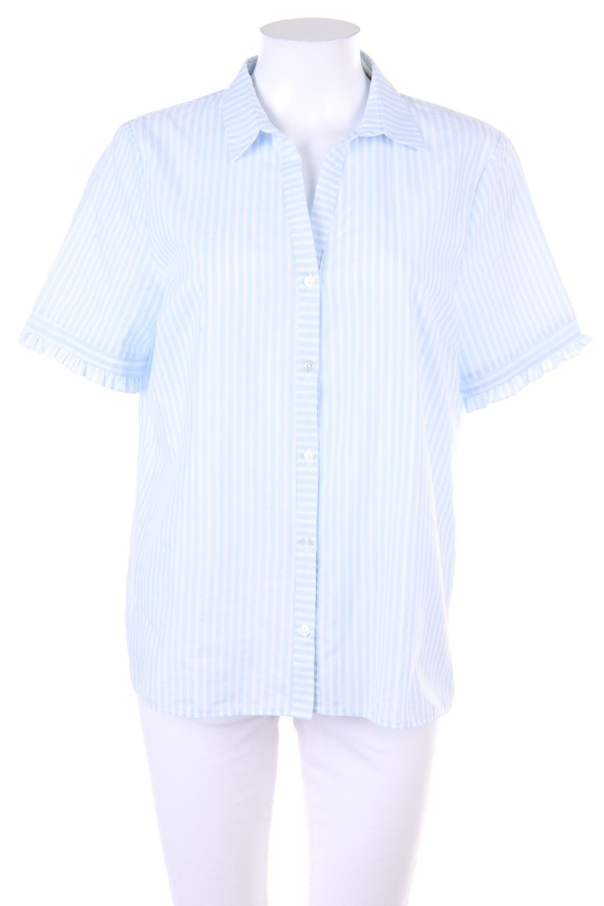 No Label - Frill-Shirt Blouse - L