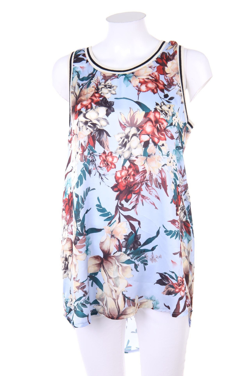 miss miss - Tanktop with Flower Print - XL