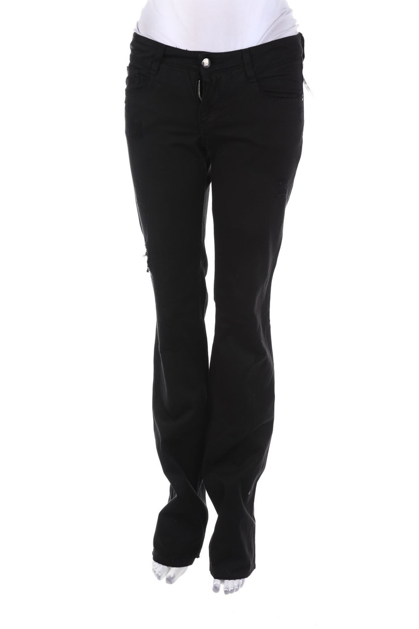 C´N´C´ COSTUME NATIONAL - Distressed Straight Cut Jeans mit Logo-Patch - W28