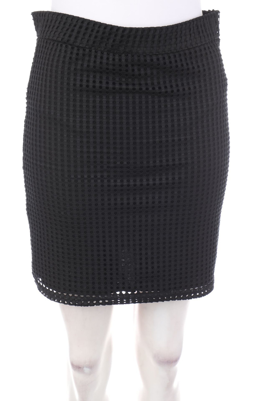VERT de RAGE - Minirock aus Lochspitze mit Stretch - M