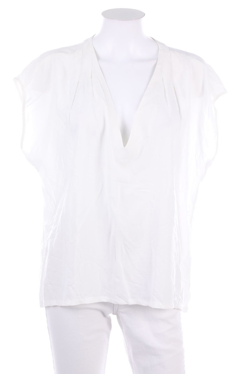 H&M LOGG - Kurzarm-Bluse - D 40