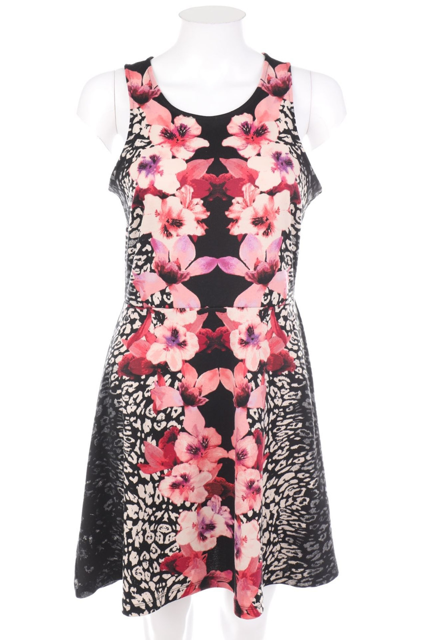 H&M - Minikleid aus Jersey mit Blumen-Print - M