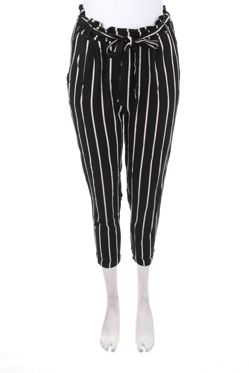 Chicorée - Paperbag Pants with Stripes - XS