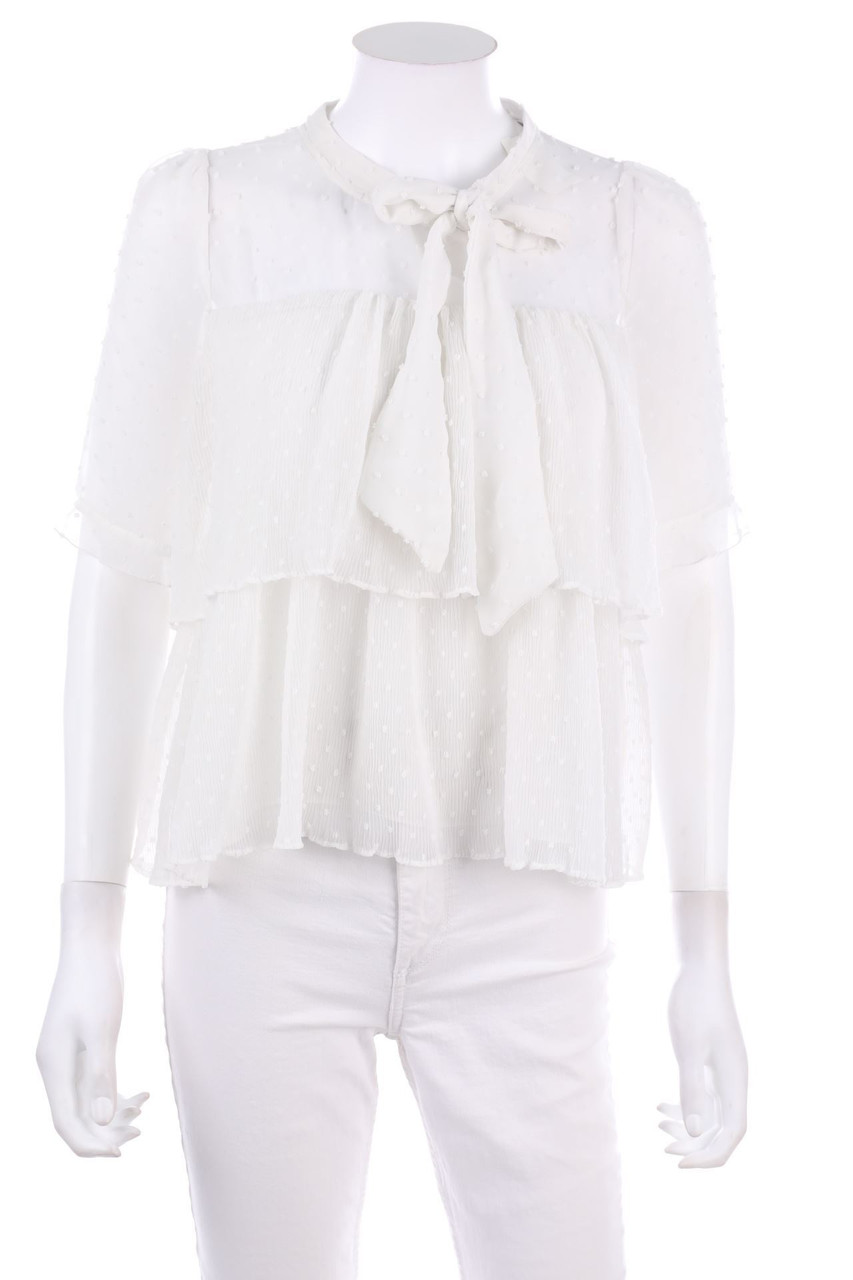 ZARA - Bluse mit Schleife - M