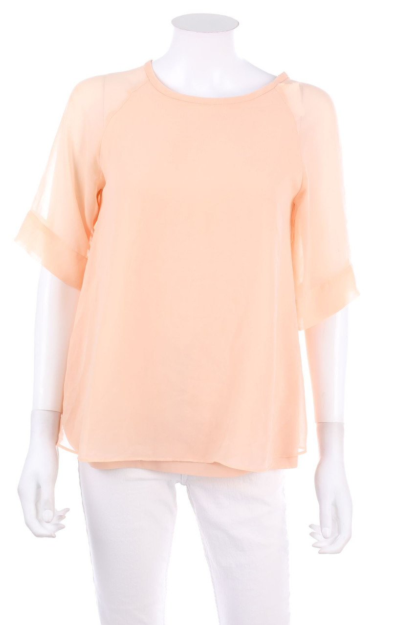 No Label - Shortsleeve Blouse, Layer Look - M