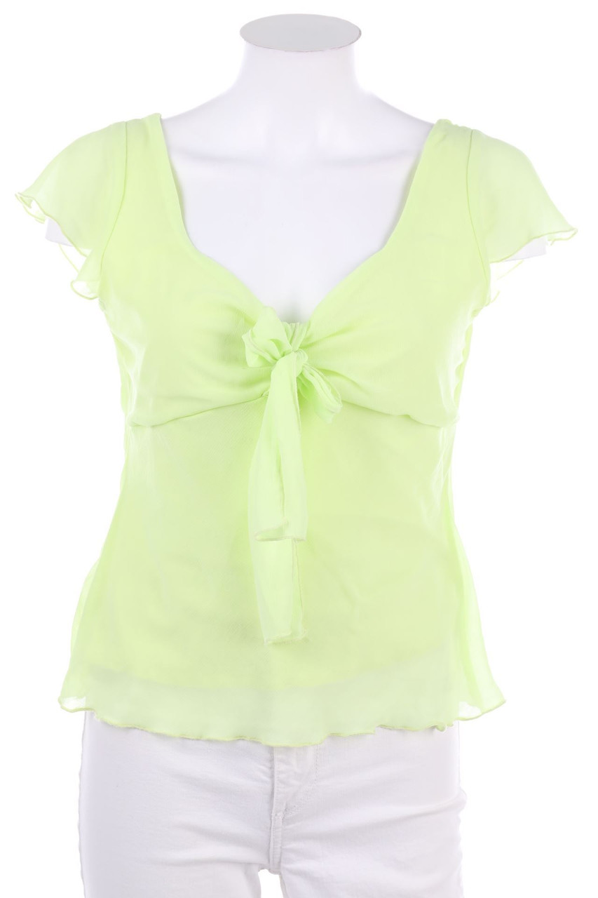 H&M - Kurzarm-Bluse mit Volants - D 40