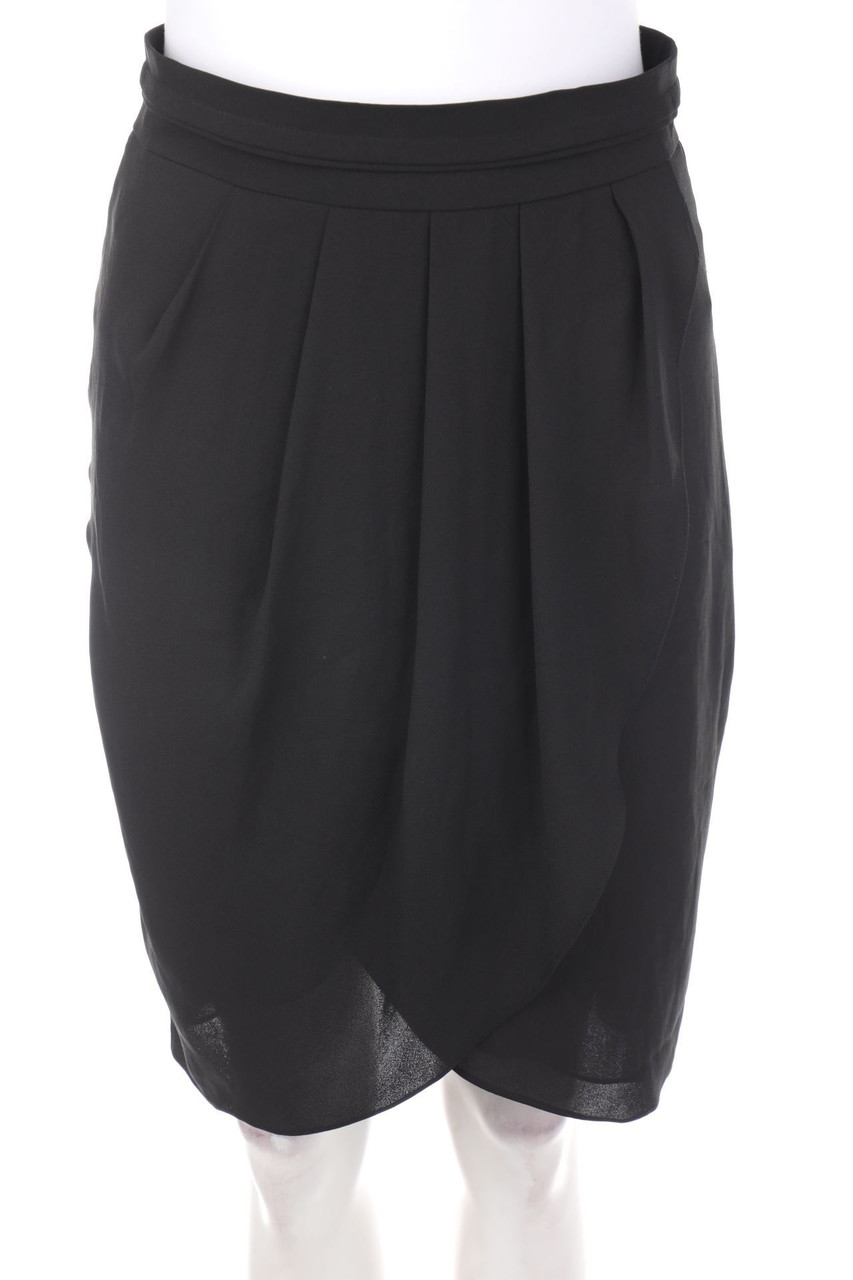 ESPRIT - Rock in Wickel-Optik mit Falten - D 36