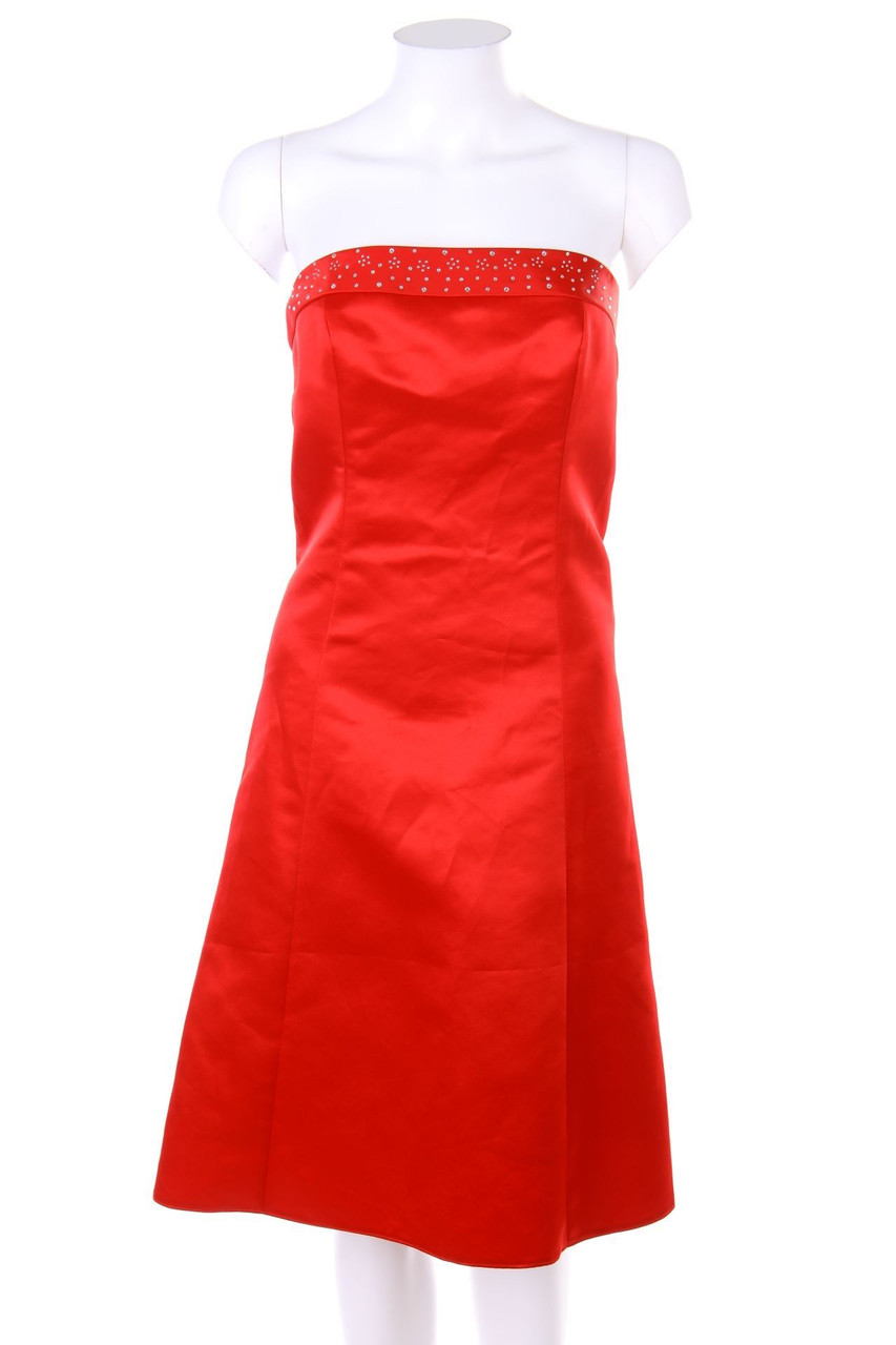 MARIPOSA - Bandeau-Cocktail Dress with Rhinestones - D 36