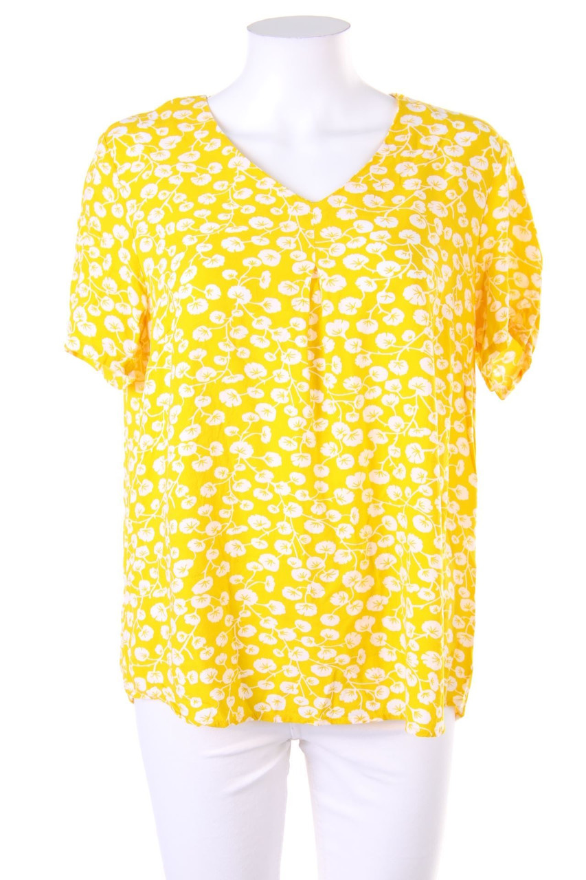 No Label - Shortsleeve Blouse with floral print - D 42