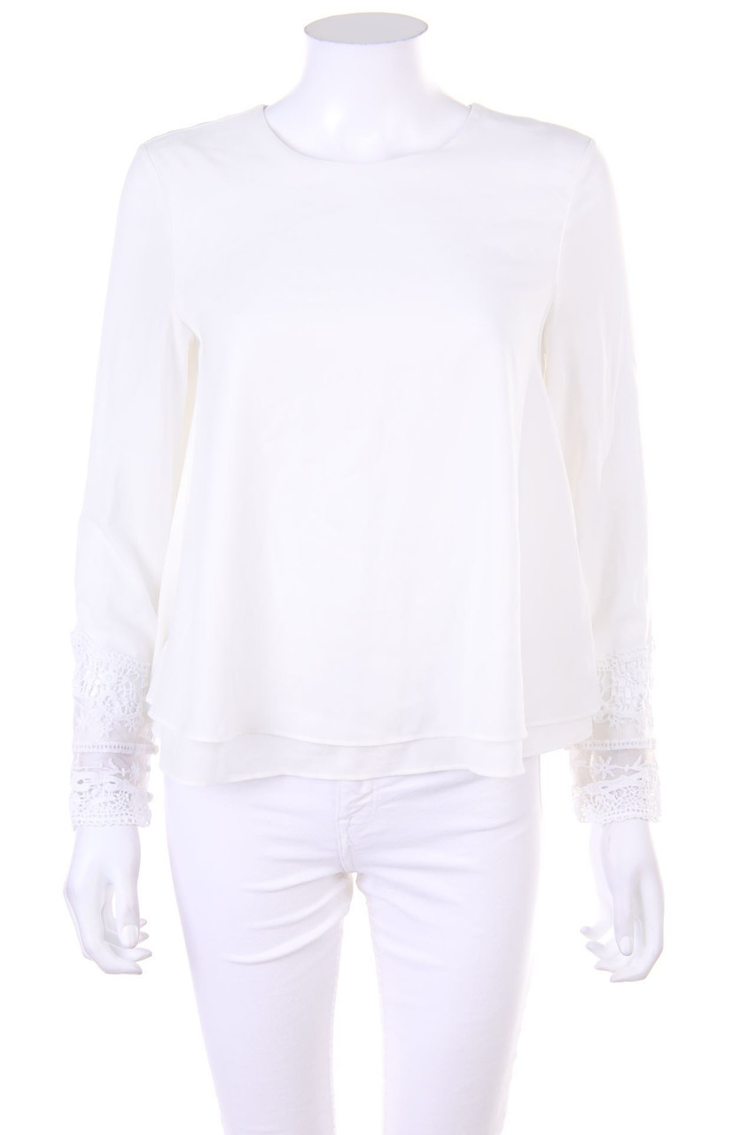 ZARA TRF - Bluse mit Spitze - S