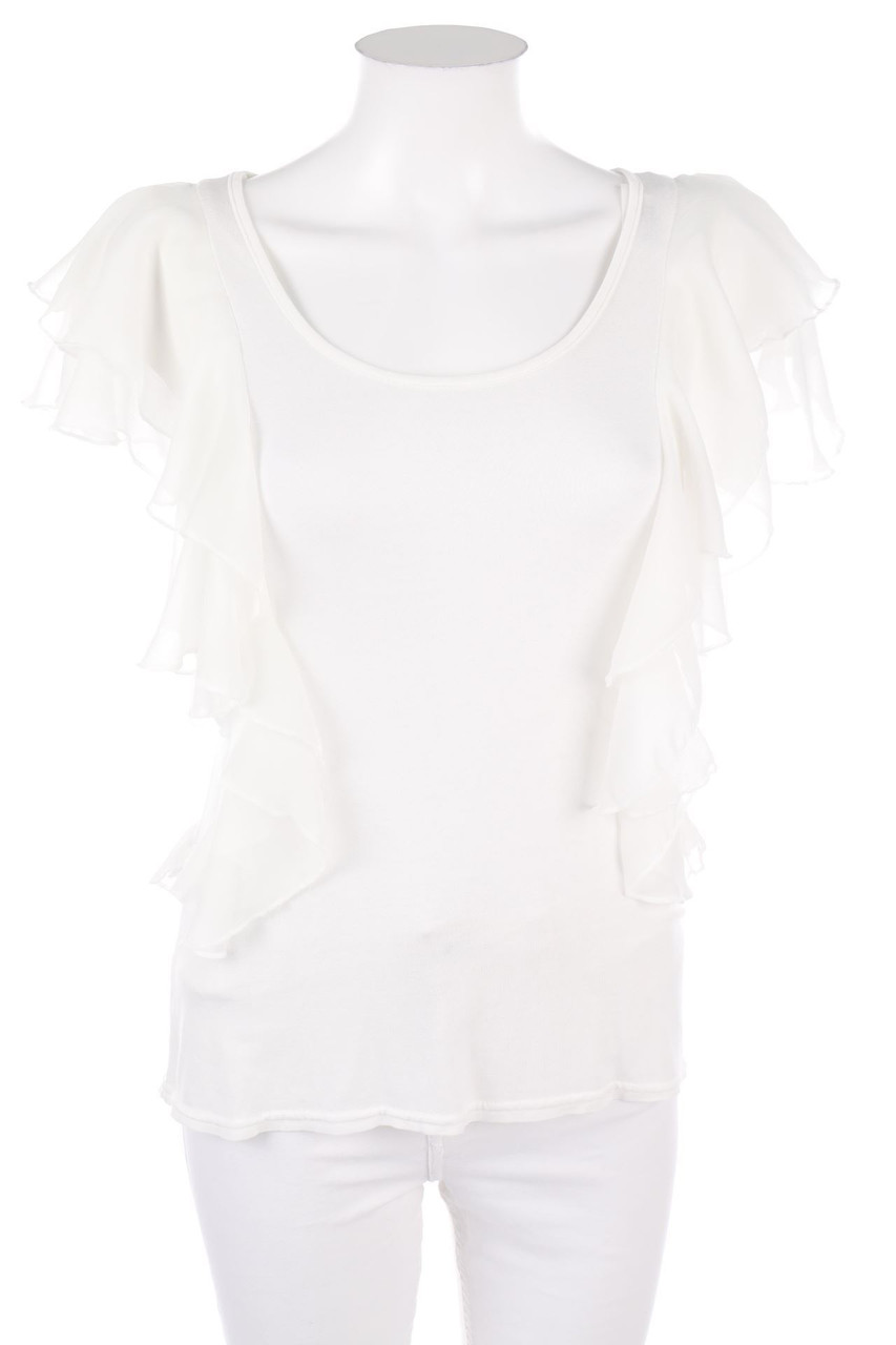 No Label - Ruffled Shirt - L