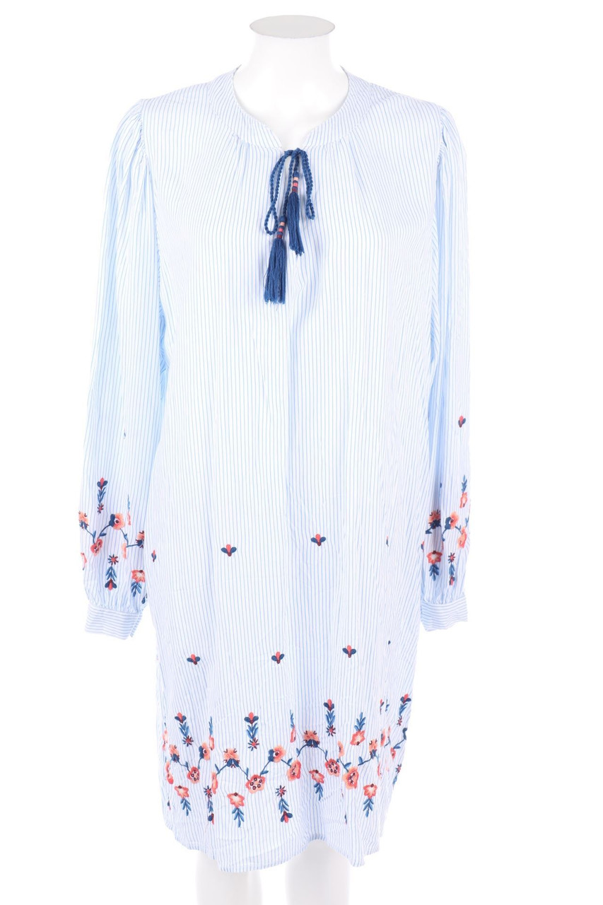 H&M LOGG - Streifen-Blusenkleid mit Quasten - D 36