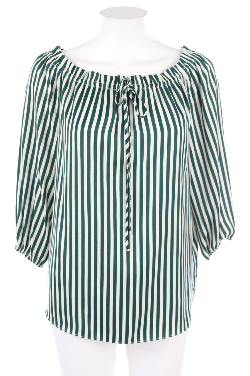 H&M - Streifen-Bluse mit Tunnelzug - D 34