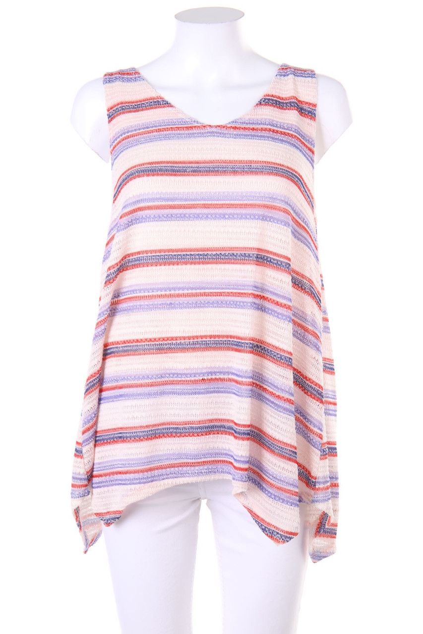 THE LIMITED - Knit Top with Stripes - S