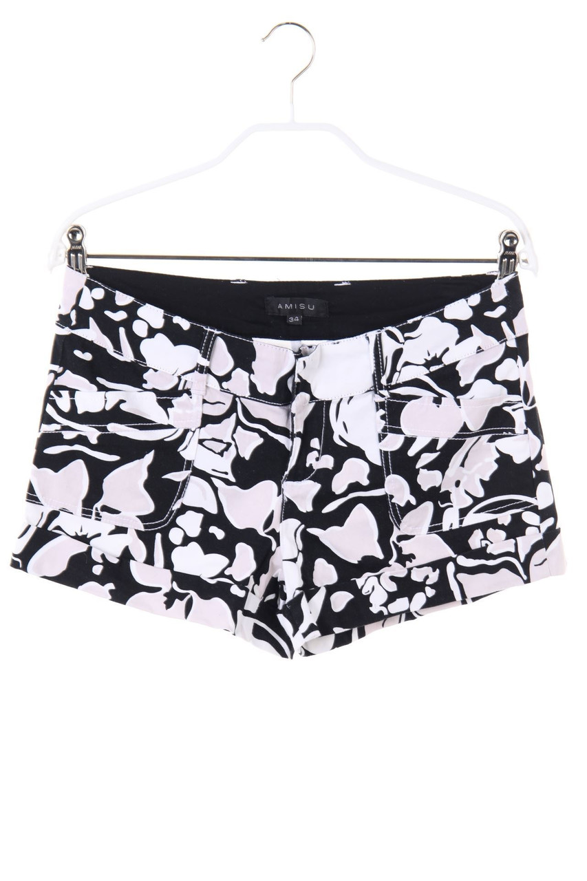 AMISU - Hotpants mit Print - D 34