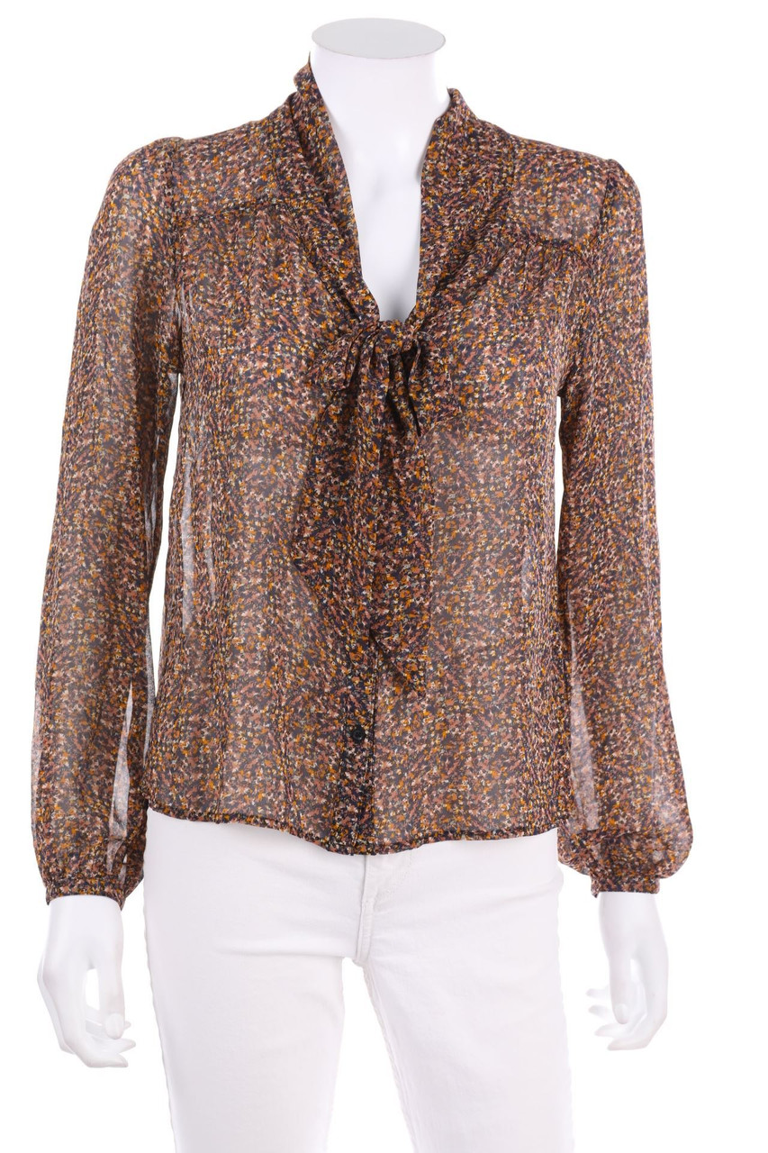 H&M - Schluppen-Bluse mit Print - XS