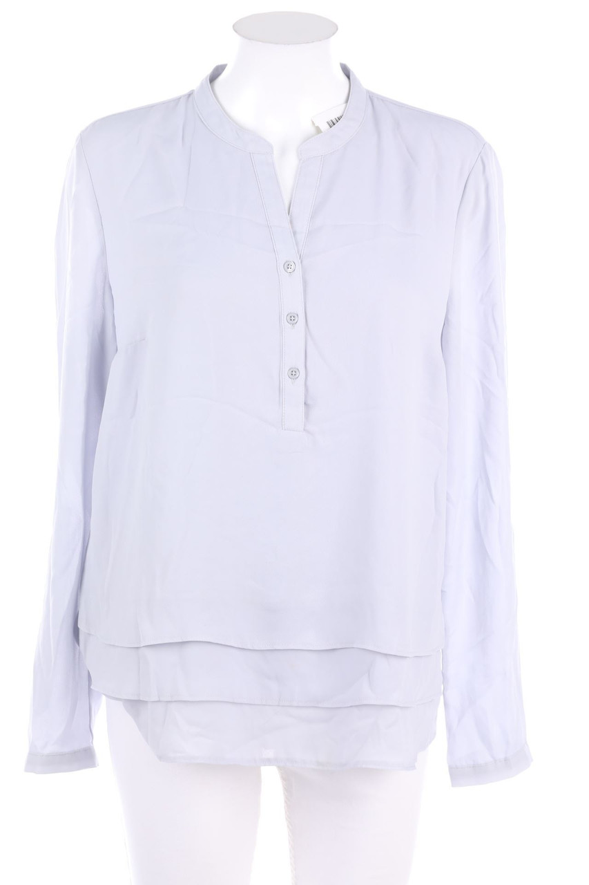 No Label - Blouse, Layer Look with French Cuff - D 46