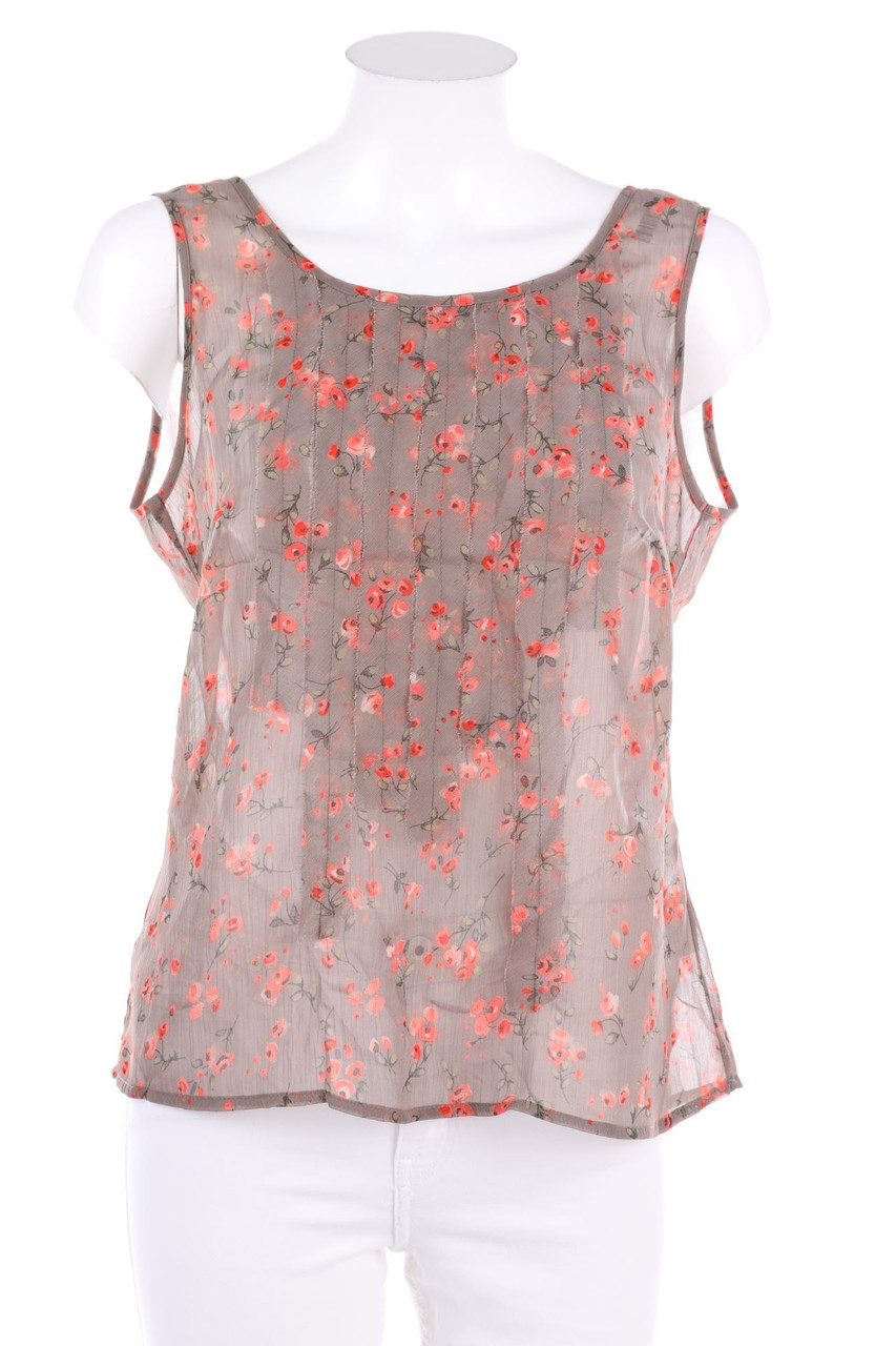 No Label - Blouse Top with Flower Print - D 40