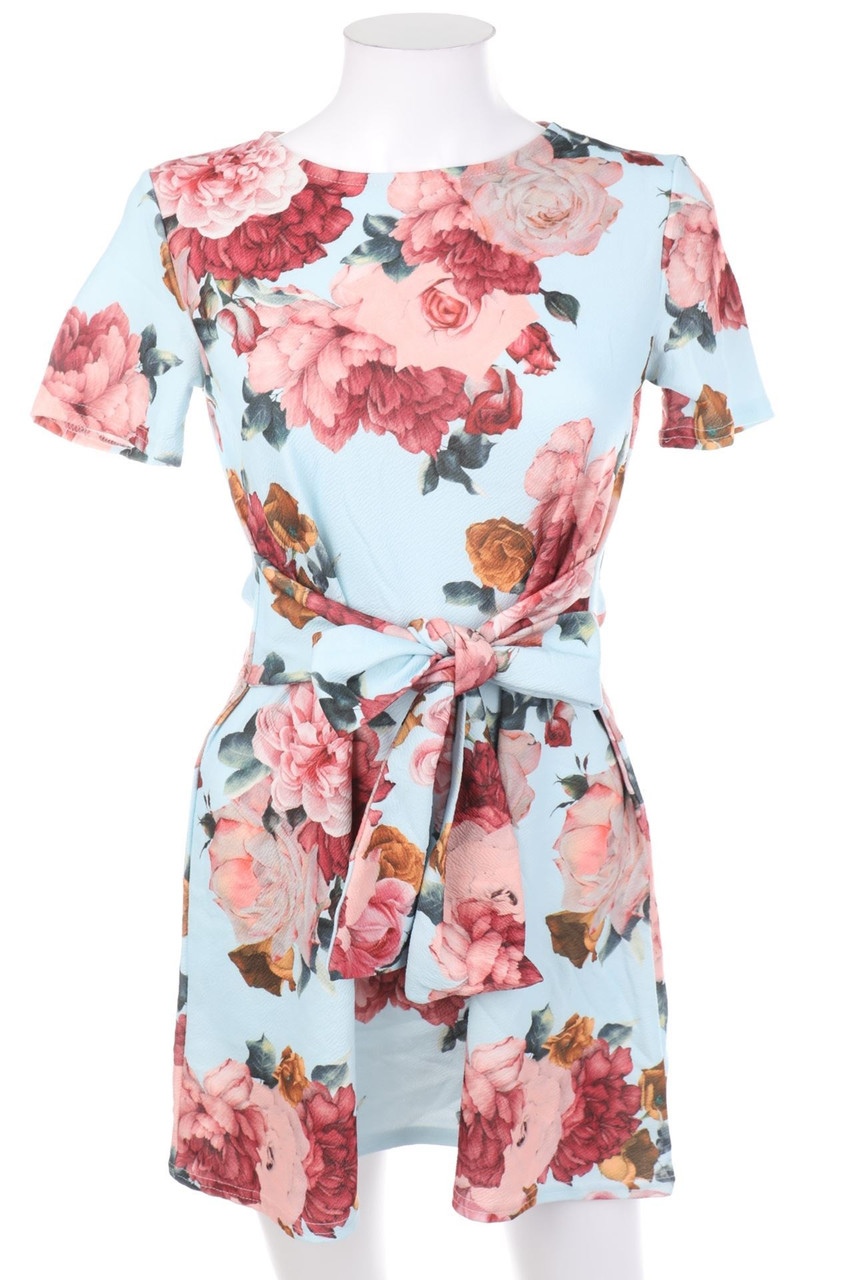 MISSGUIDED - Mini Dress with Flower Print - D 34