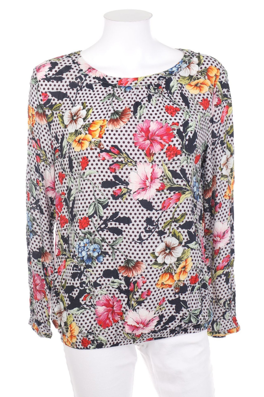 No Label - Blouse with Flower Print - M