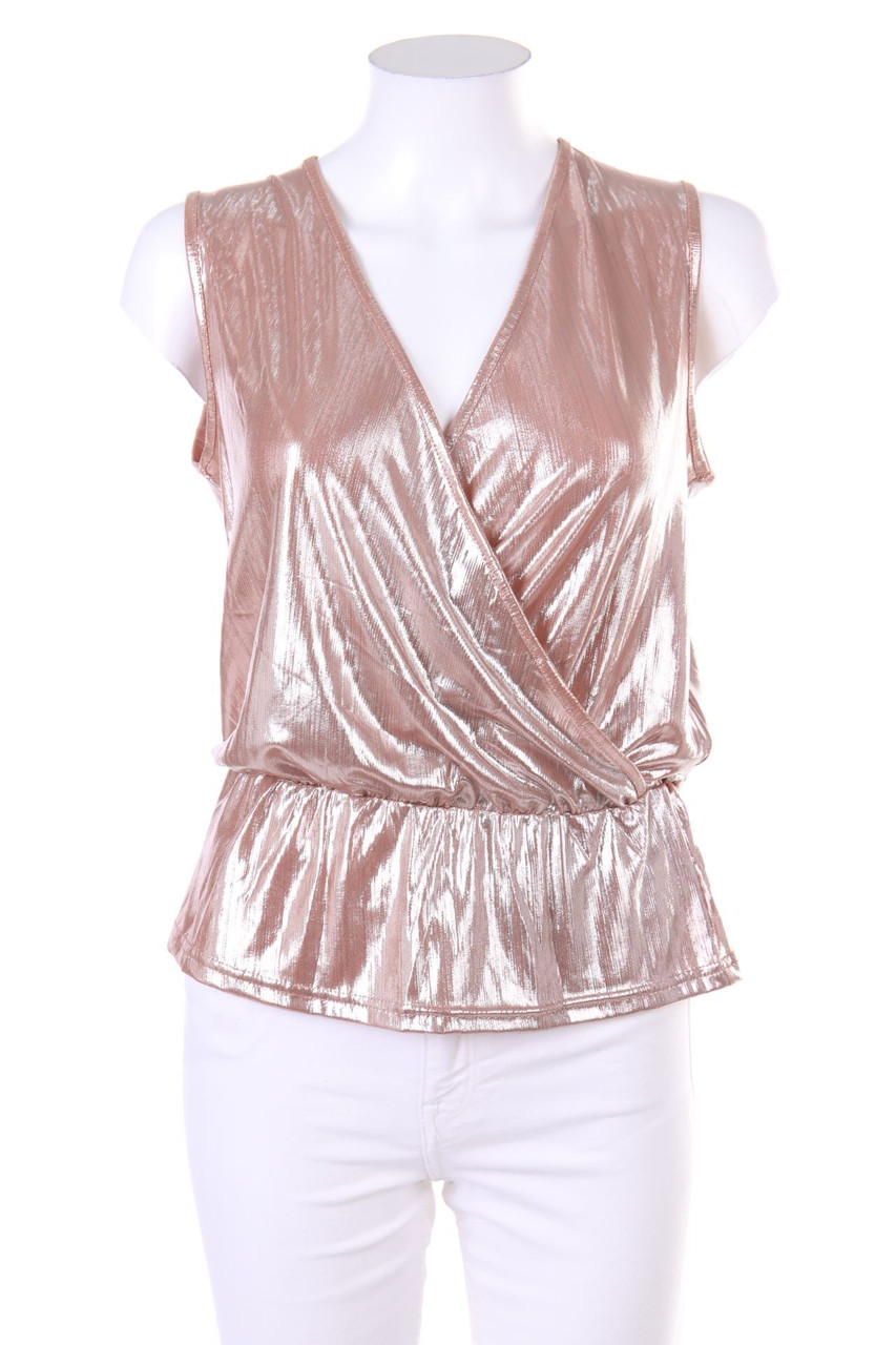 VERO MODA - Blusentop mit Metallic-Effekt - S