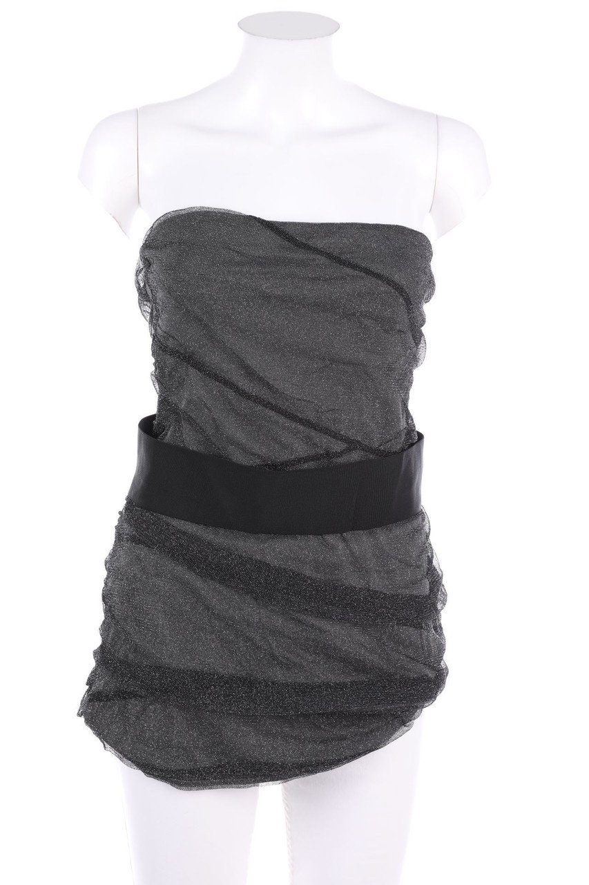 orsay - Glitzer-Bustier-Top mit Gürtel - M