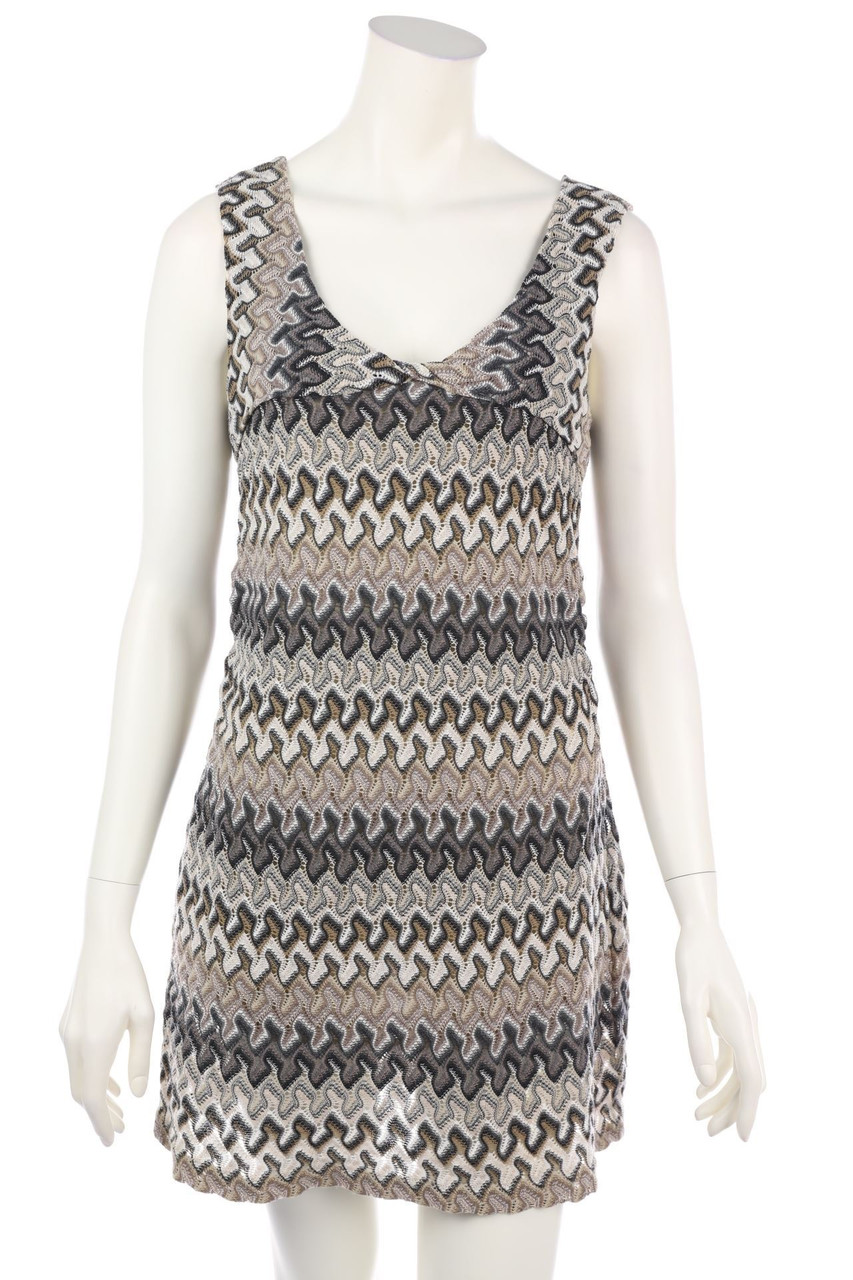 comma - Strickkleid mit Muster - D 38