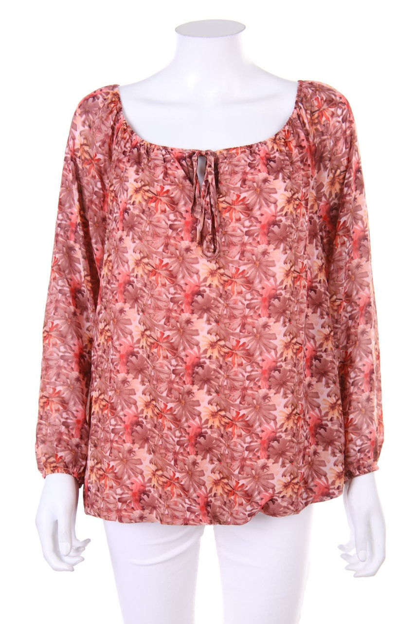 Chicorée - Off-the-shoulder blouse with Flower Print - M