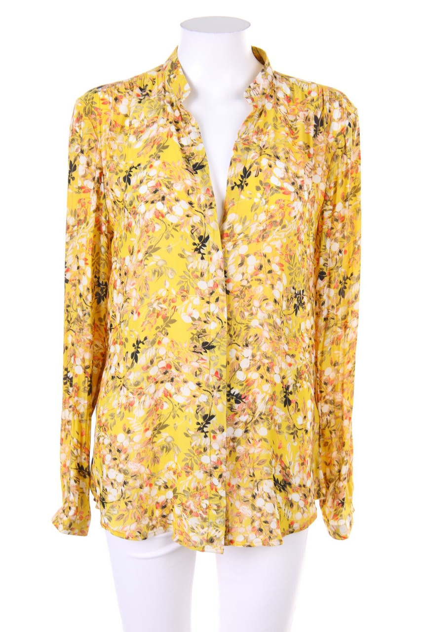 zebra - Blouse with Flower Print - M