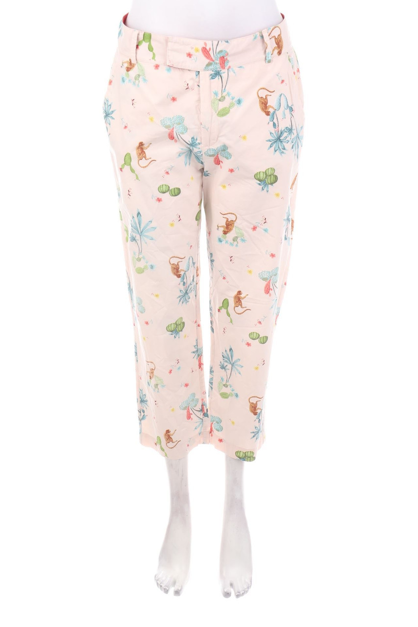 UNITED COLORS OF BENETTON - Cropped-Pants with Print - D 36