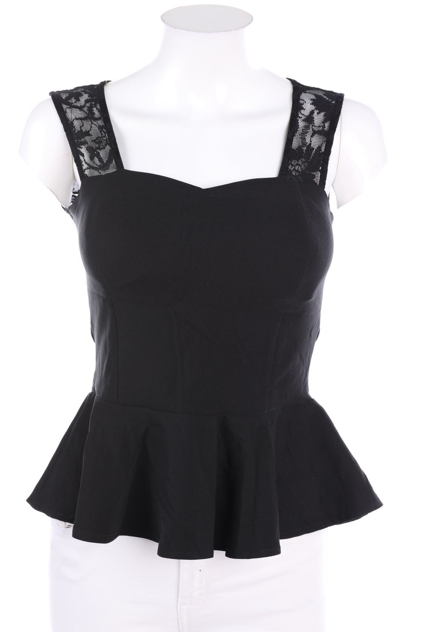 LILA ROSE - Blusentop mit Spitze - D 36