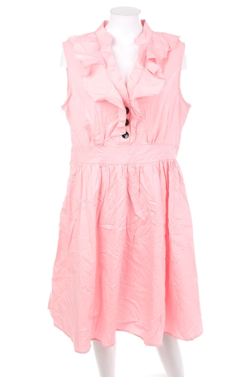 Ohne Label - Kleid mit Raffungen - XXXXL